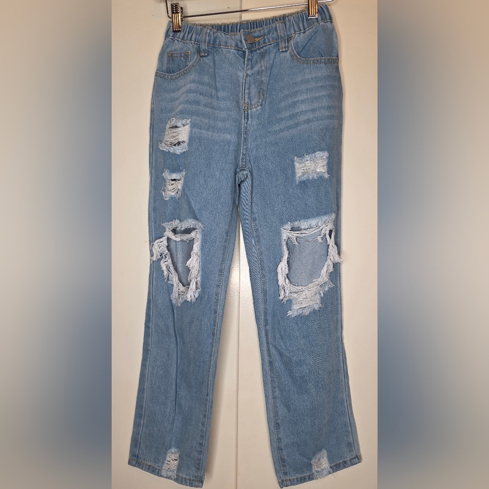 Distressed Light Blue Women's Jeans 26 X 26